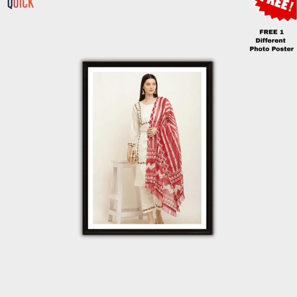 8×10 Inch Regular Large Frame + FREE 1 Different Photo Poster